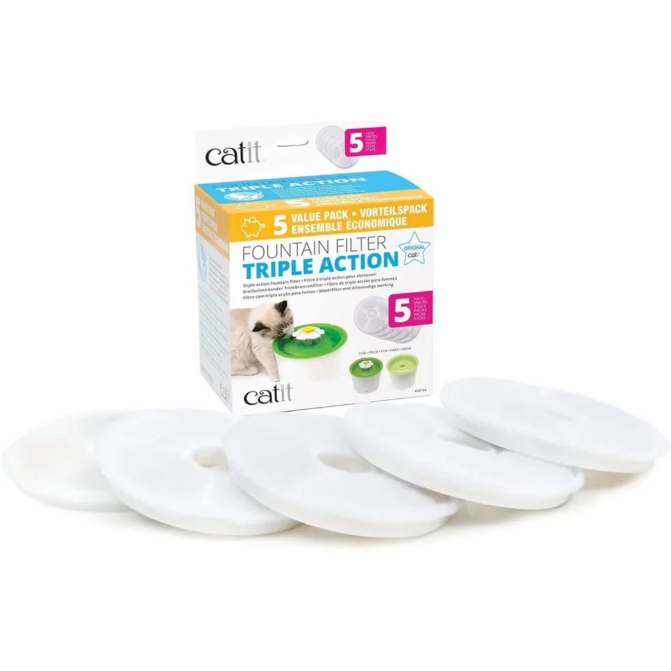 catit-triple-action-filter-rahmenlos-6er-pack-f-r-blumentrinkbrunnen image 1