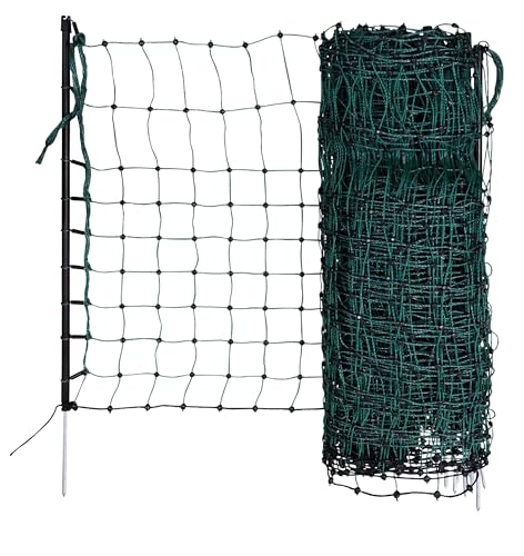 kerbl-pet-kaninchennetz-elektrifizierbar-65-cm-50-m-gr-n-mit-15-pf-hlen image 8