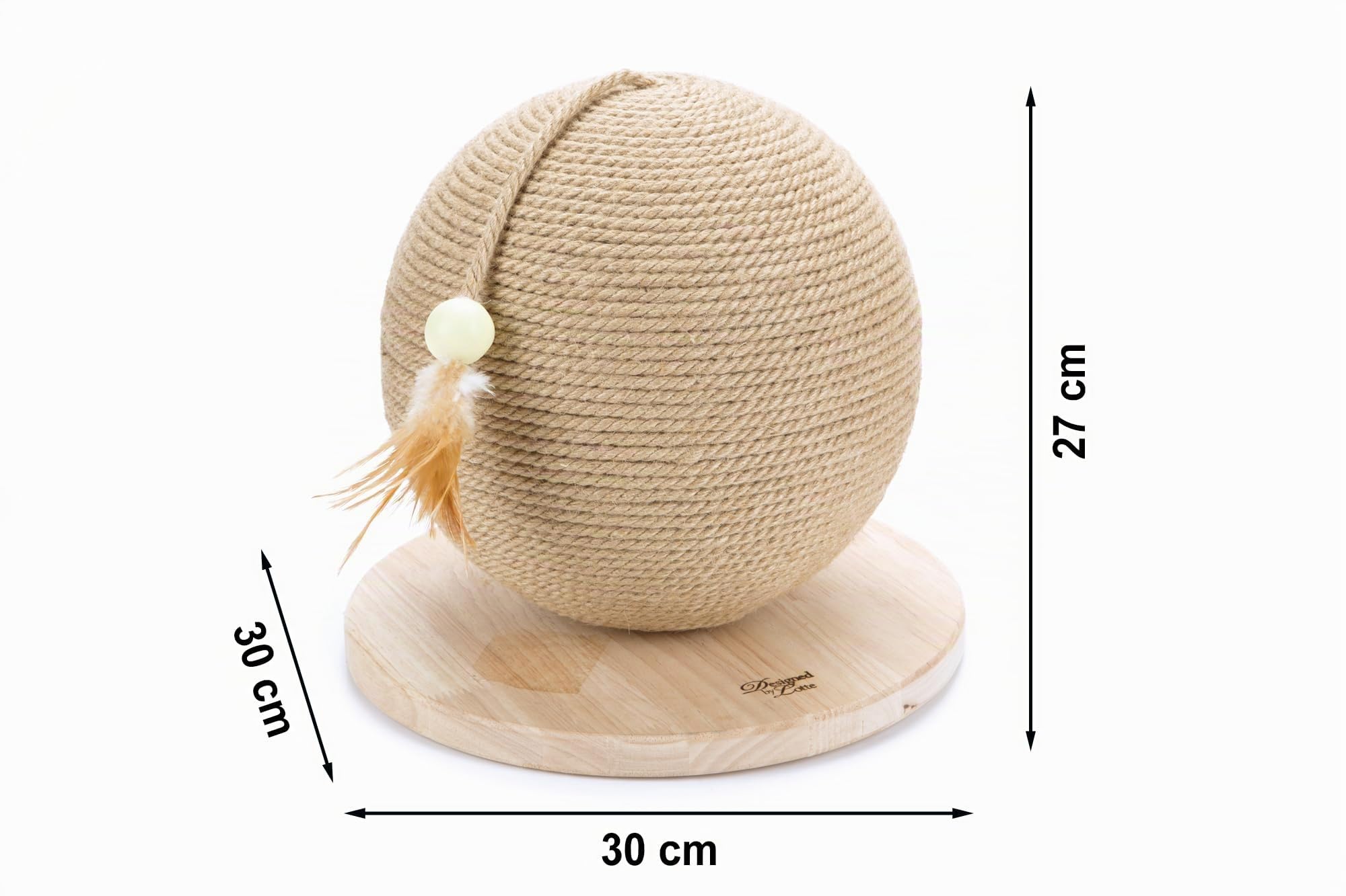 karlie-designed-by-lotte-balty-kratzkugel-kratzbaum-30x30x27-cm image 2