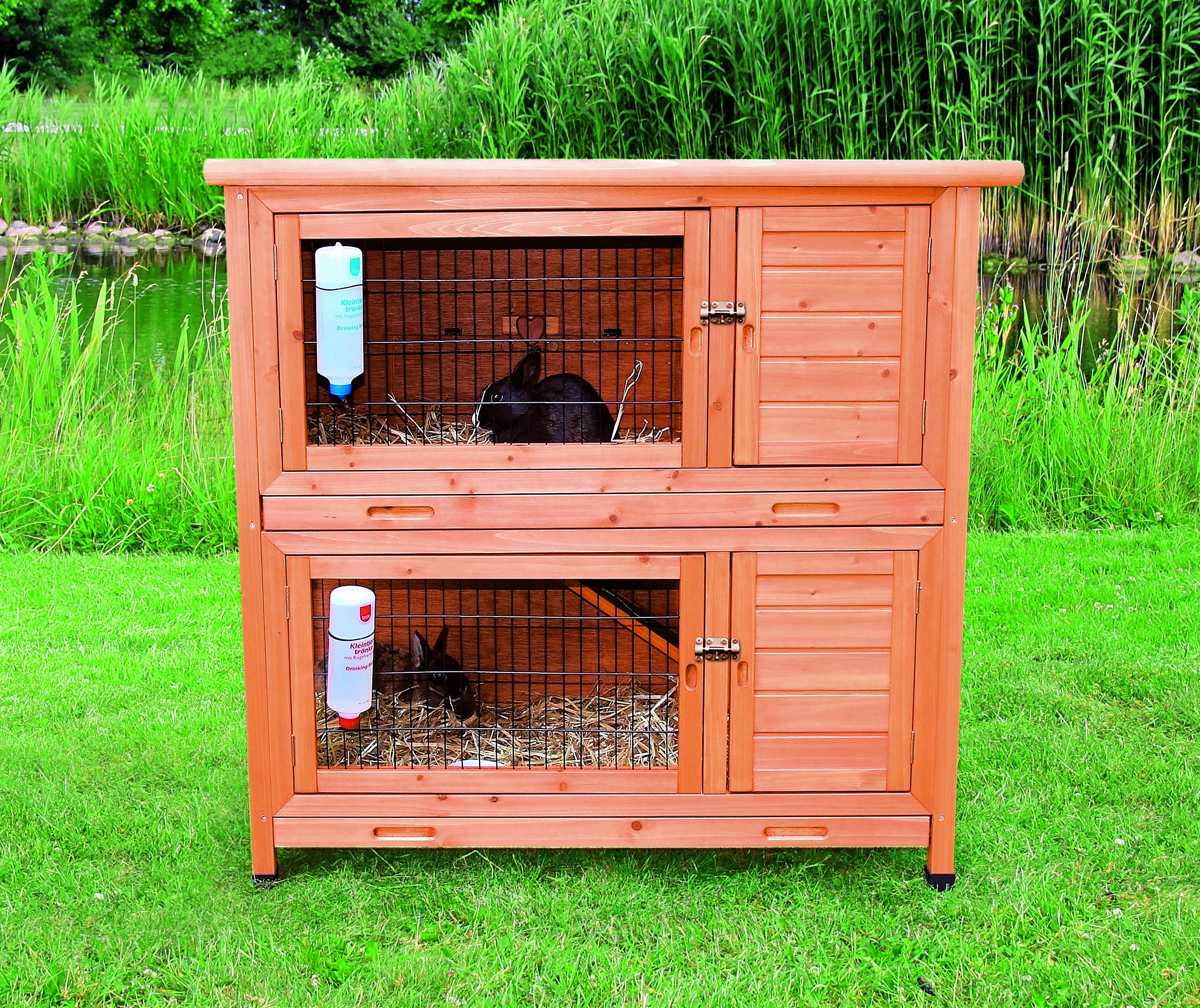 trixie-natura-kleintierstall-2-etagen-116-x-111-x-65-cm-braun image 2