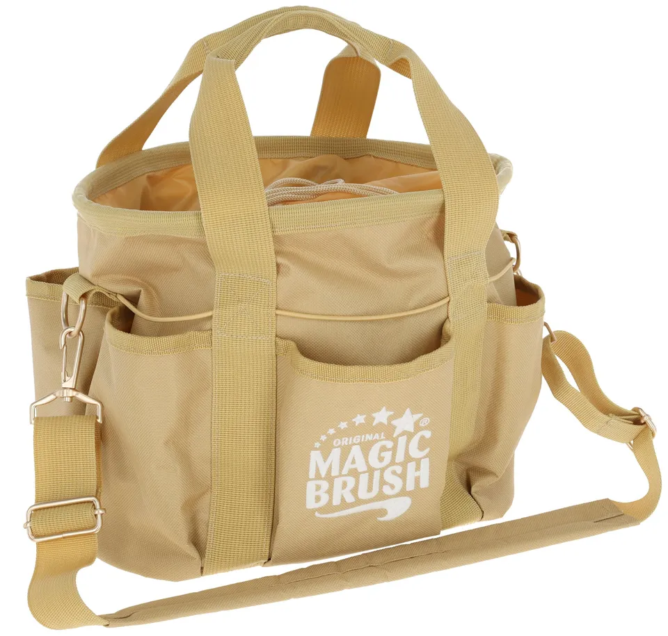 kerbl-magicbrush-putztasche-30x25x25-cm-golden-ohne-inhalt image 1