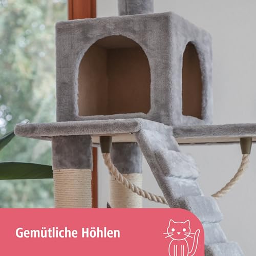 kerbl-pet-square-kratzbaum-hellgrau-84x50x178-cm-aus-holz-pl-sch-und-sisal image 8