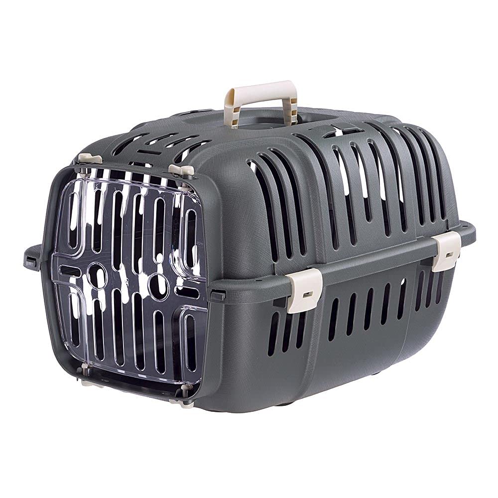 ferplast-jet-10-transportbox-f-r-katze-und-kleinen-hund-grau-32-x-47-x-h-29-cm-b image 1