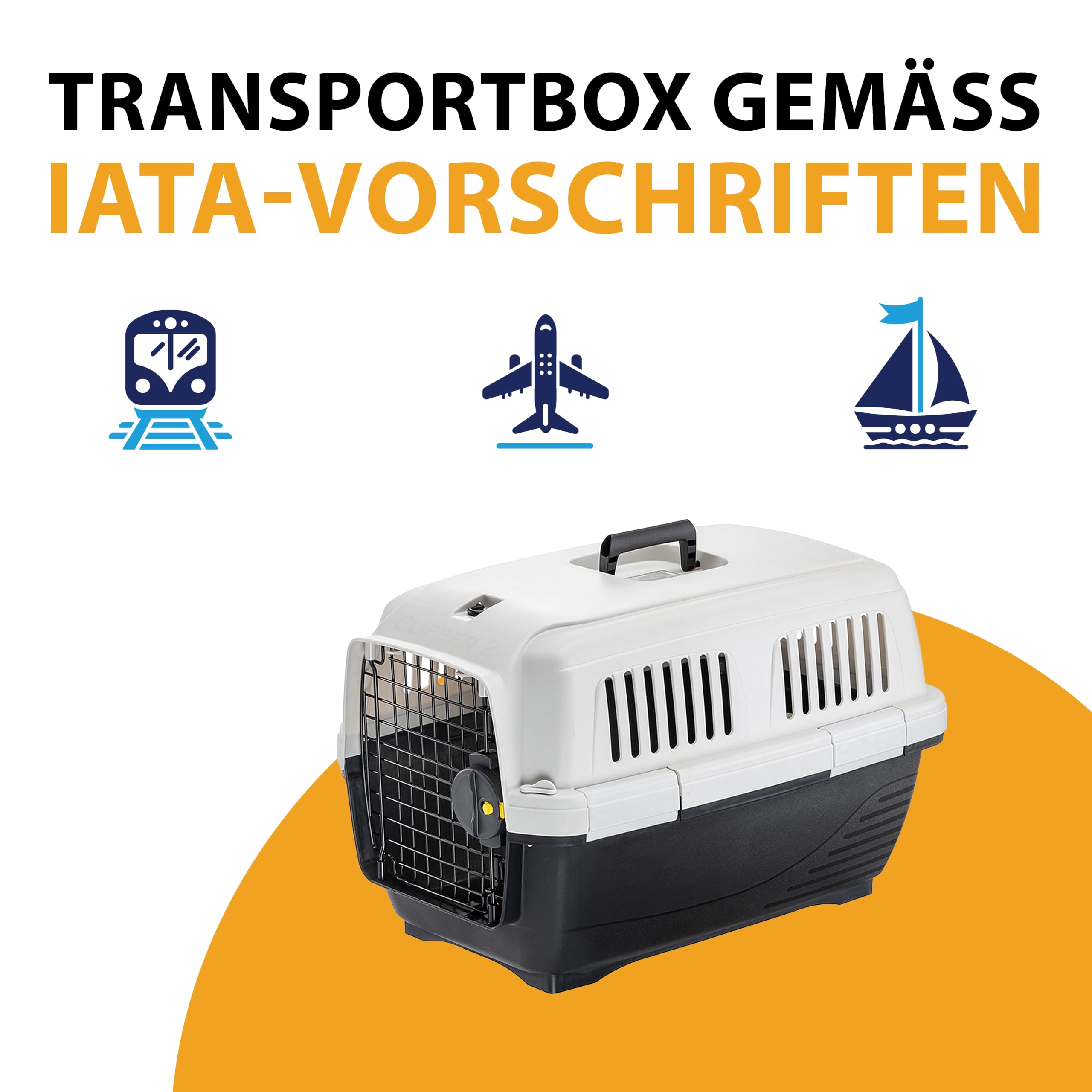 ferplast-clipper-2-transportbox-f-r-katze-und-kleinen-hund-bis-8-kg-57-x-37-x-36 image 6