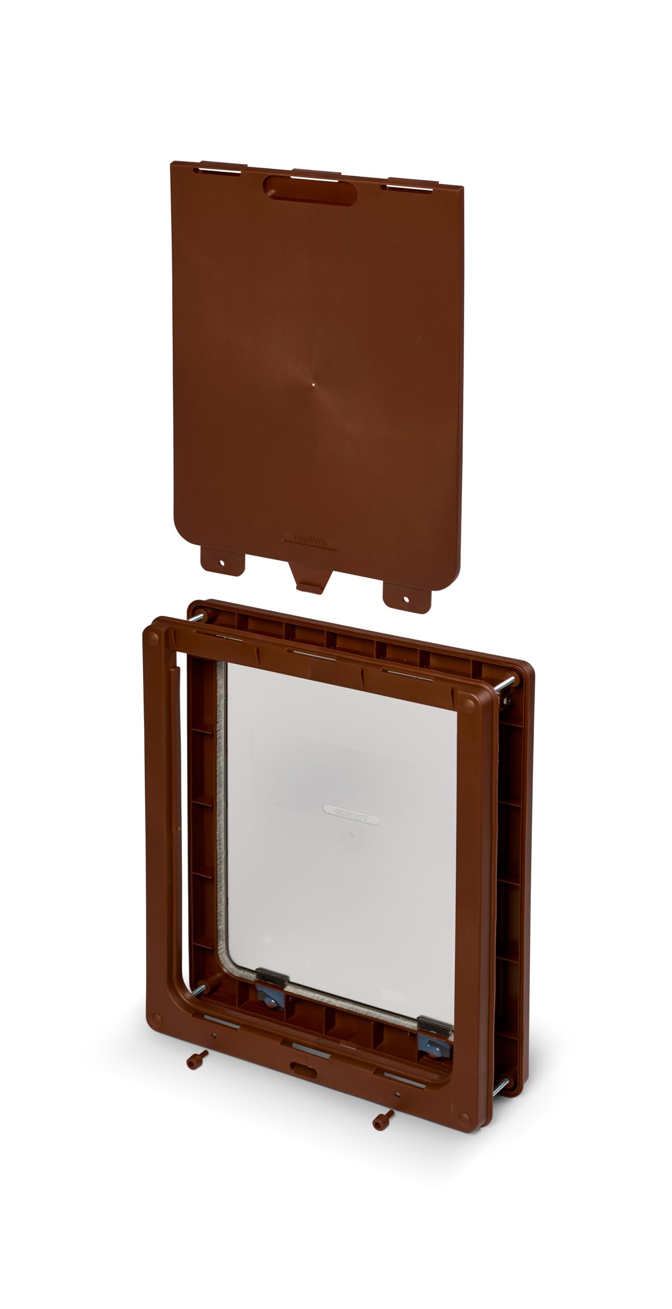 kerbl-dog-mate-216-gro-e-hundeklappe-f-r-upvc-wand-holz-braun image 3