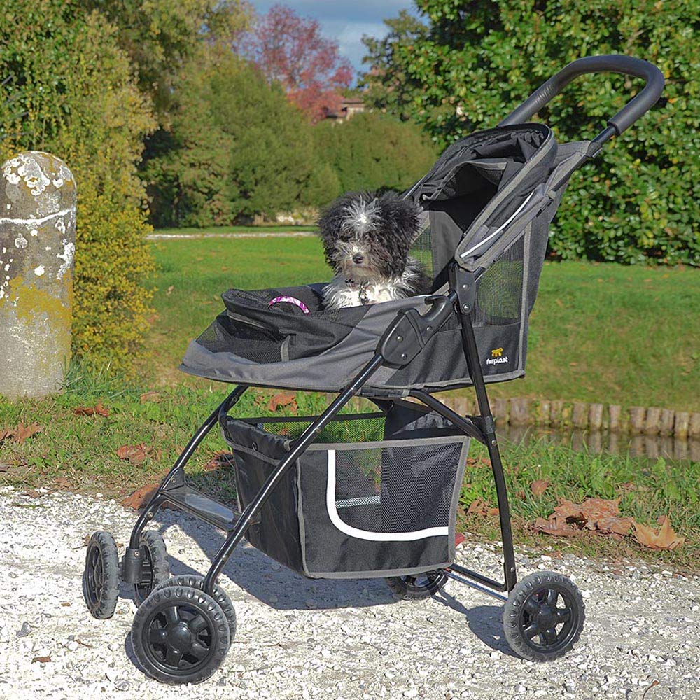 ferplast-globetrotter-hundebuggy-f-r-kleine-hunde-bis-9-kg-80-x-42-x-95-cm image 3