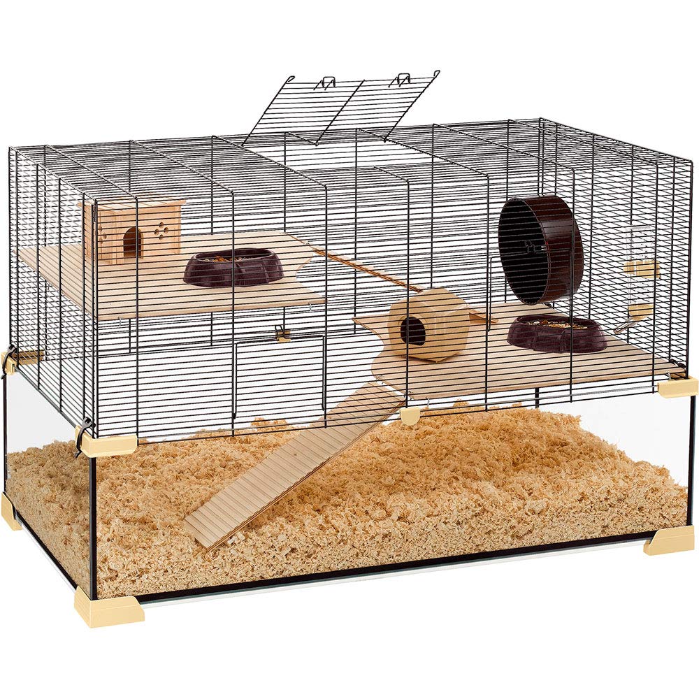 ferplast-karat-100-hamsterk-fig-aus-glas-und-metallgitter-mit-zubeh-r-98-5-x-50- image 1