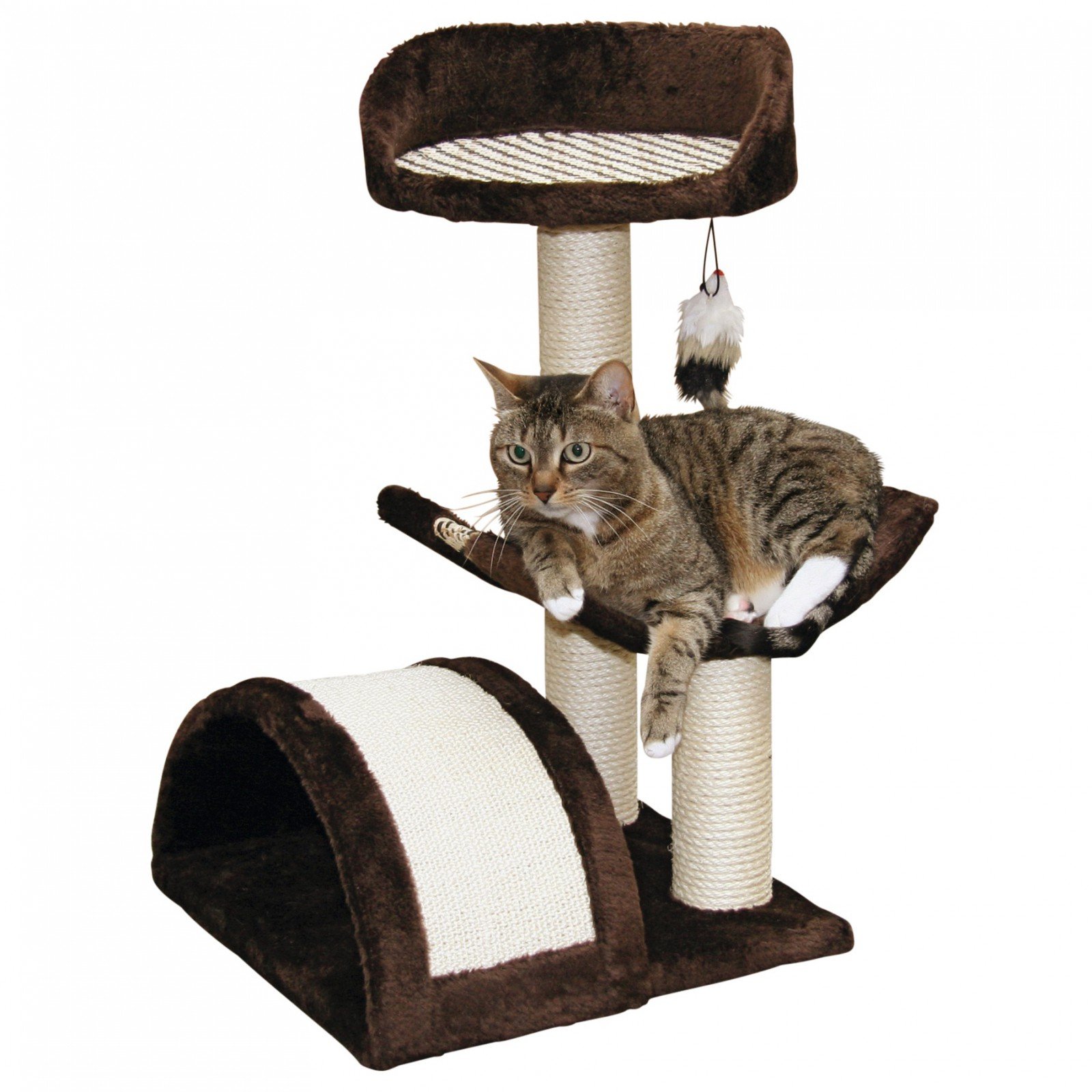 kerbl-pet-kratzbaum-safari-f-r-kleine-katzen-mit-liegebett image 1