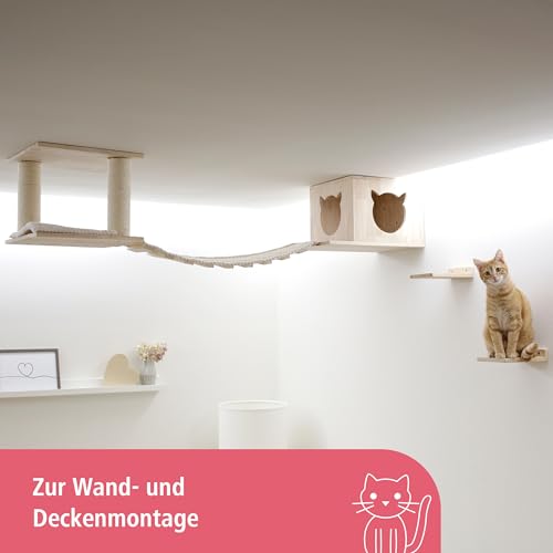 kerbl-pet-katzenspielplatz-top-natur-wei-5-teiliges-kletterwandset-aus-massivhol image 7