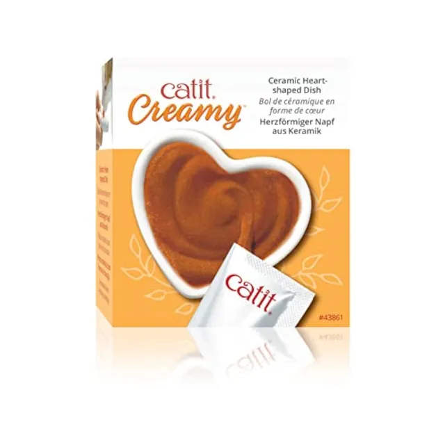 catit-creamy-herz-keramikschale-f-r-katzen-leckerlis image 1