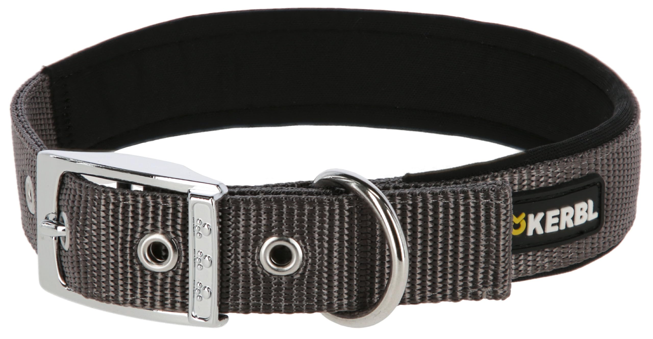 kerbl-pet-miami-plus-nylonhalsband-grau-45-53-cm-30-mm image 1
