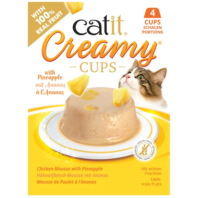 catit-creamy-cups-huhn-mit-ananas-katzensnack-4-x-25-g image 1