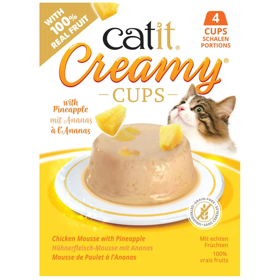 catit-creamy-cups-huhn-mit-ananas-katzensnack-4-x-25-g image 1