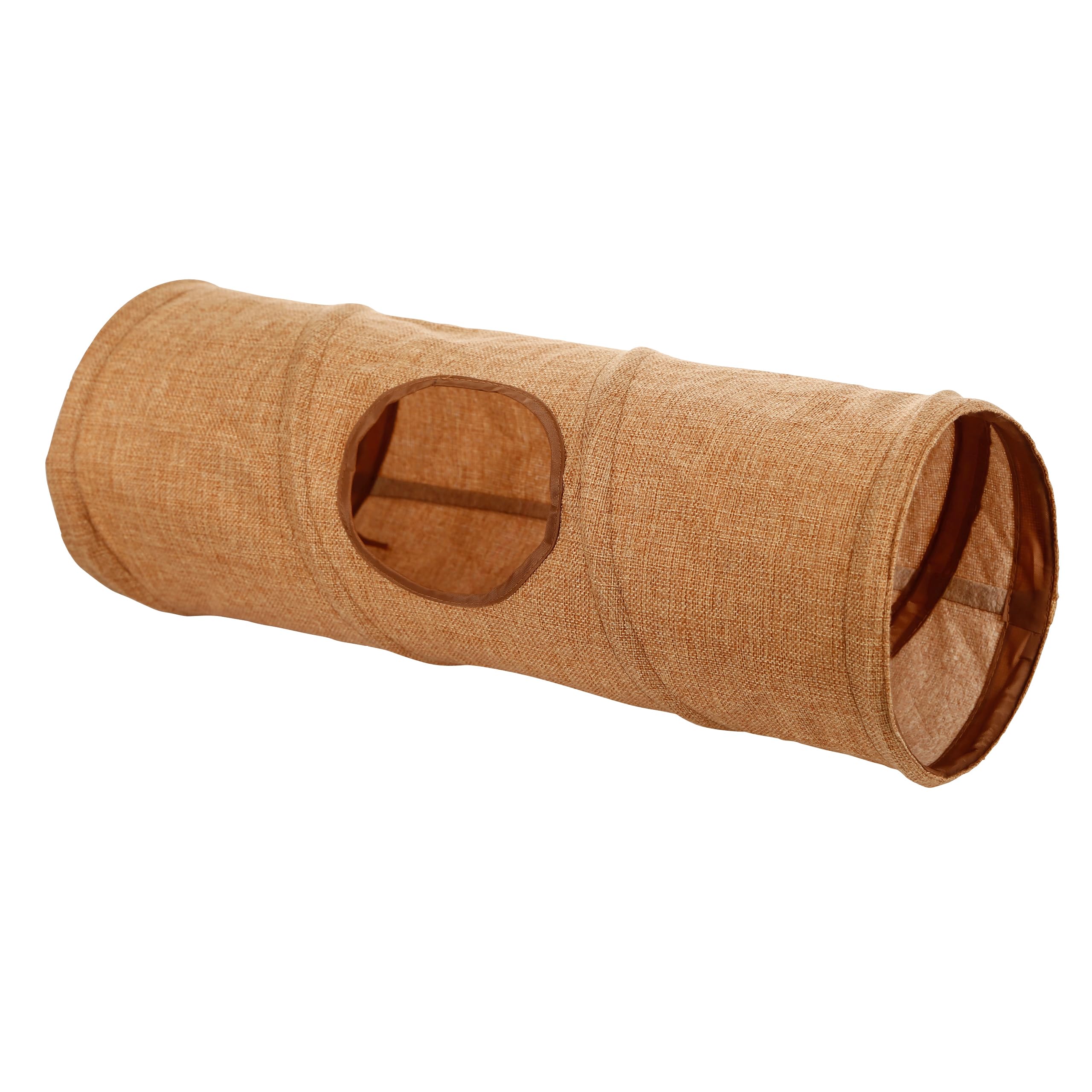 kerbl-pet-nagertunnel-spieltunnel-leinen-braun-50-cm-x-18-cm-3-eing-nge image 1