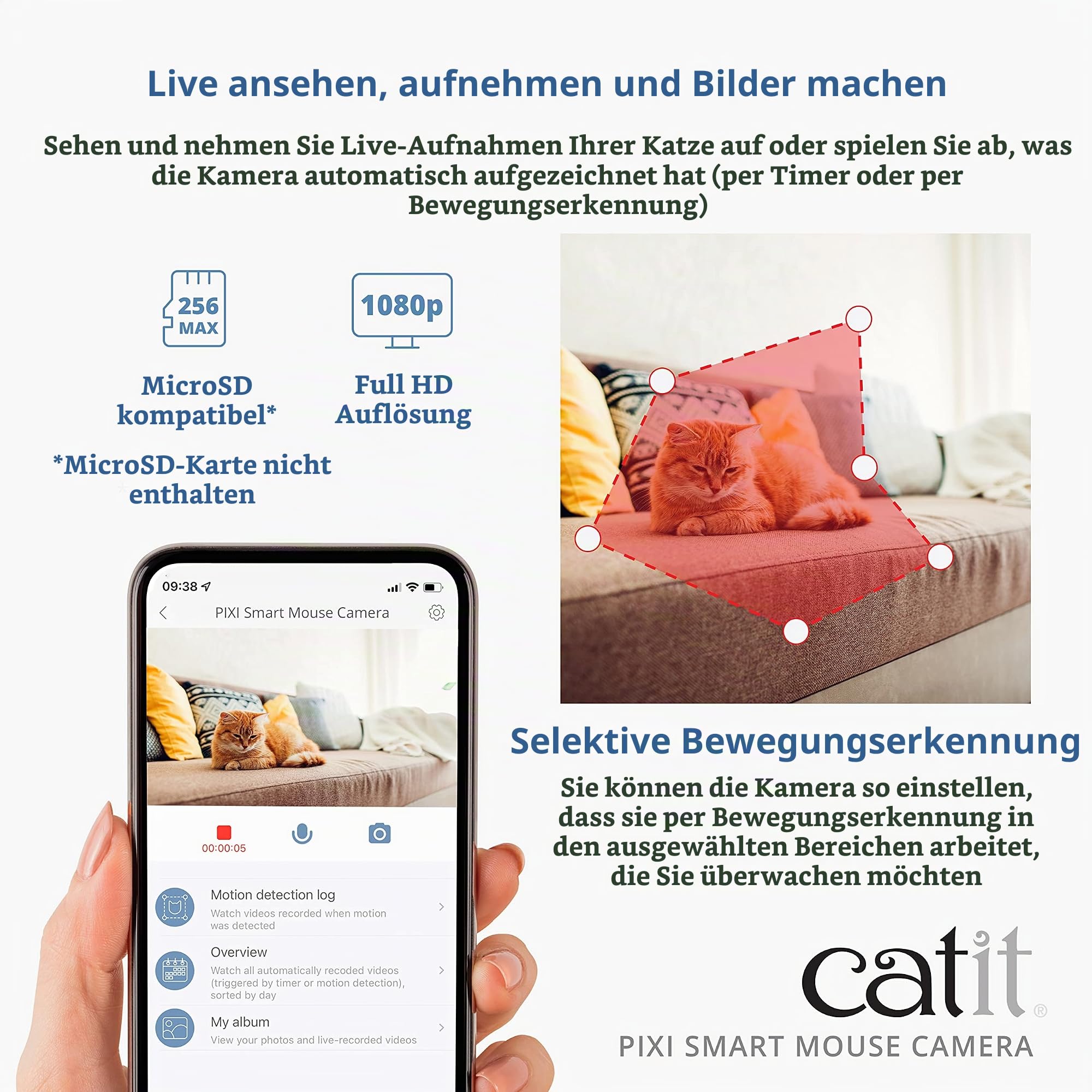 catit-pixi-smart-mauskamera-katzenkamera-1080p-mit-app-und-nachtsicht image 3