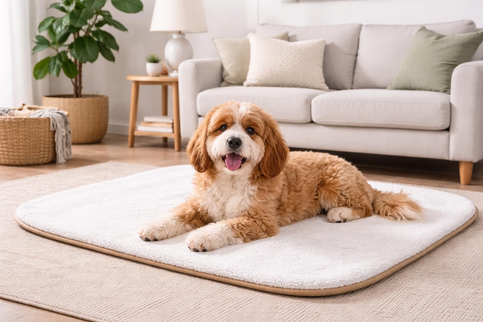 karlie-liegedecke-medifleece-70-x-100-cm-beige-hundedecke image 3