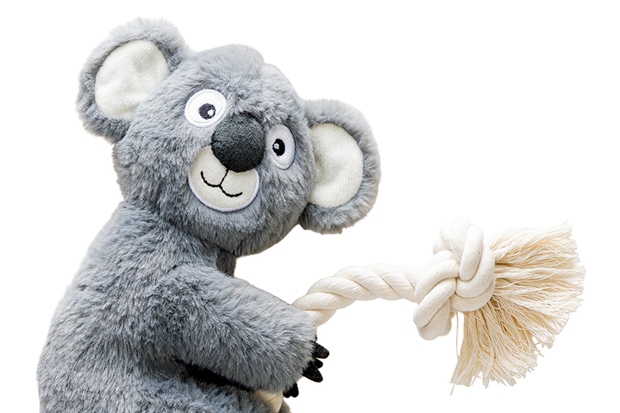 karlie-kletter-koala-hundespielzeug-pl-sch-grau-40x18-cm image 2