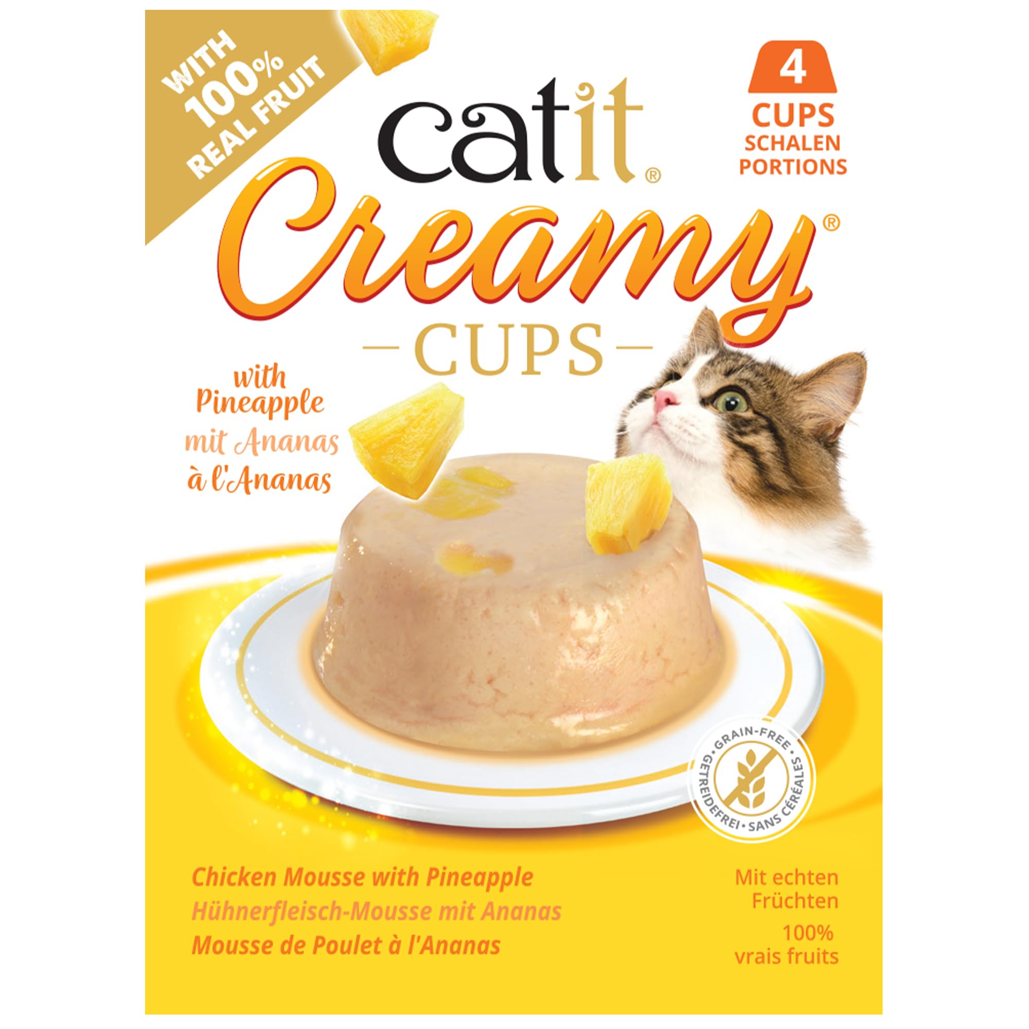 catit-creamy-cups-huhn-mit-ananas-katzensnack-4-x-25-g image 1