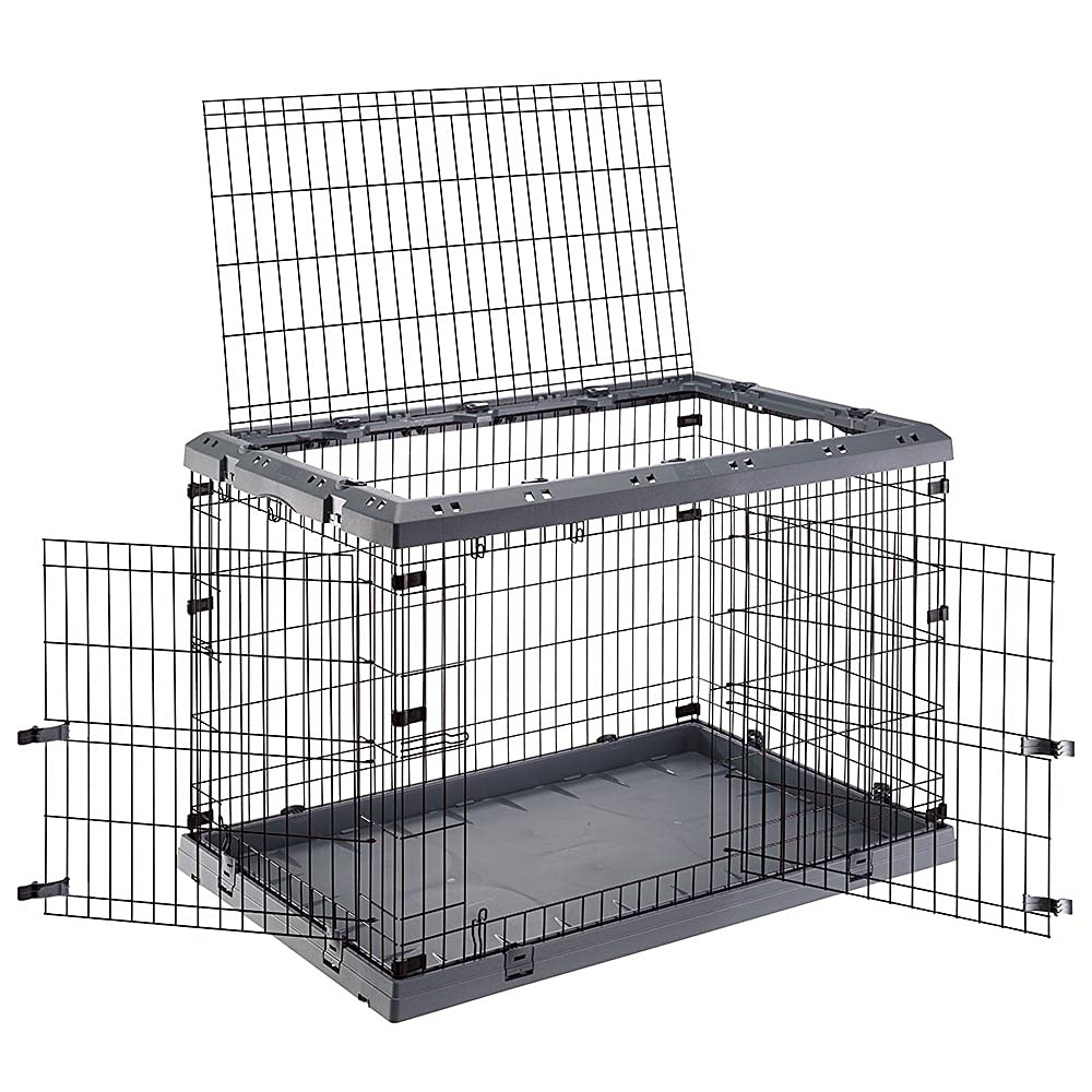 ferplast-superior-120-hundebox-metall-faltbar-118-x-77-x-82-5-cm-mit-trenngitter image 3