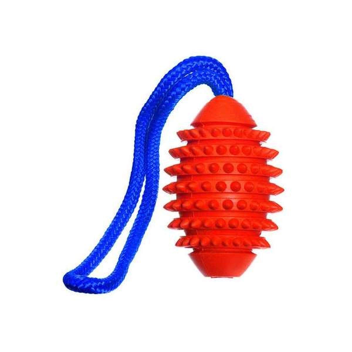 karlie-ruffus-vollgummi-aqua-football-41-cm-orange-mit-kordel image 8