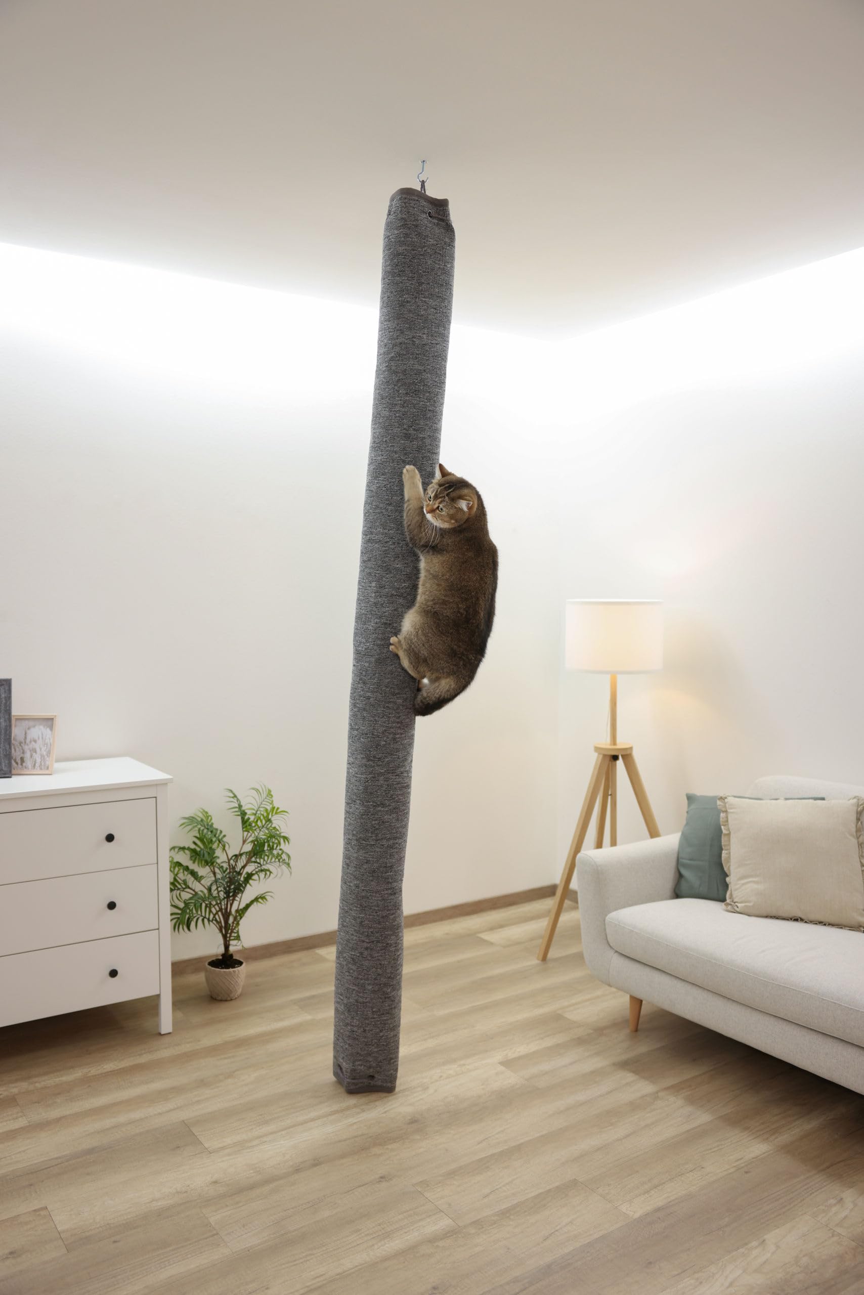 kerbl-pet-klettersack-carpet-kratzm-bel-f-r-katzen-grau-16-cm-h-he-240-cm image 7