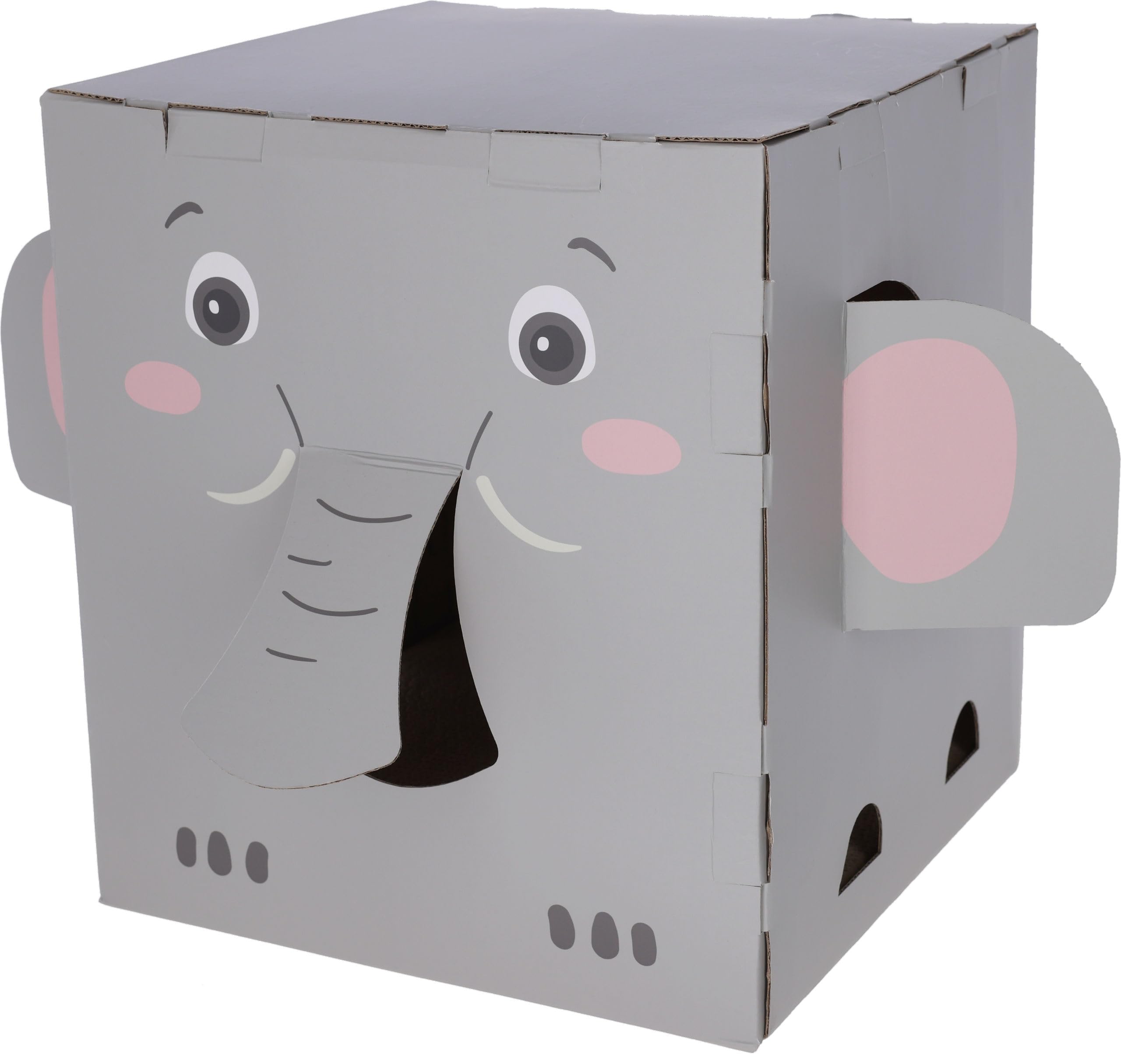 kerbl-pet-katzenkratzhaus-elefant-35x35x39cm-grau image 1