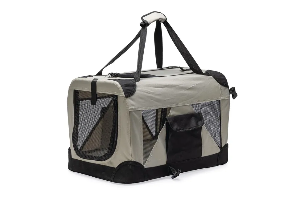 karlie-fun-transportbox-nylon-grau-47x35x35-cm image 1