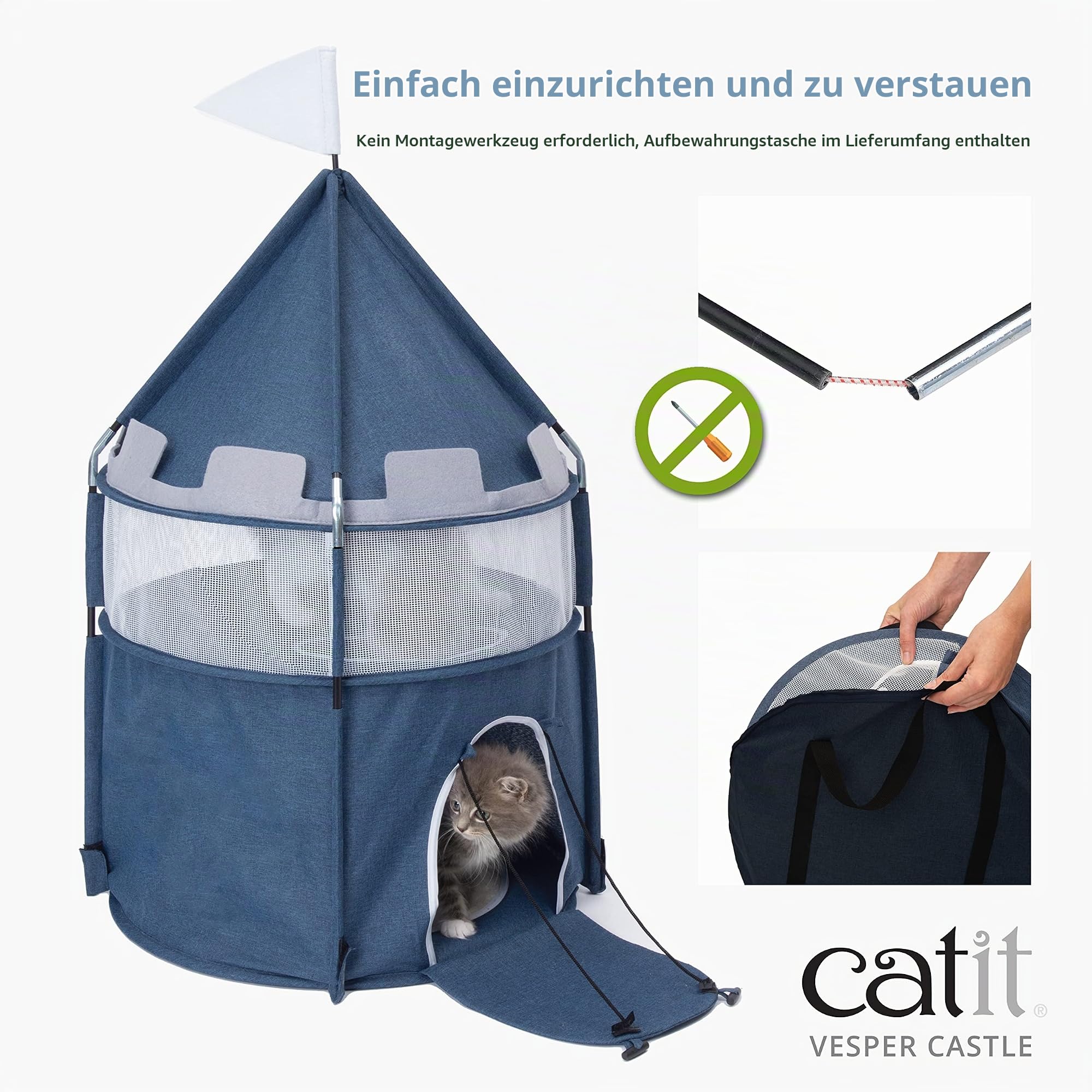 catit-vesper-burg-katzenm-bel-in-blau-faltbar image 5