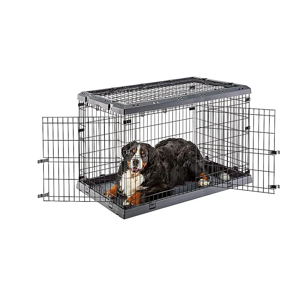 ferplast-superior-120-hundebox-metall-faltbar-118-x-77-x-82-5-cm-mit-trenngitter image 1