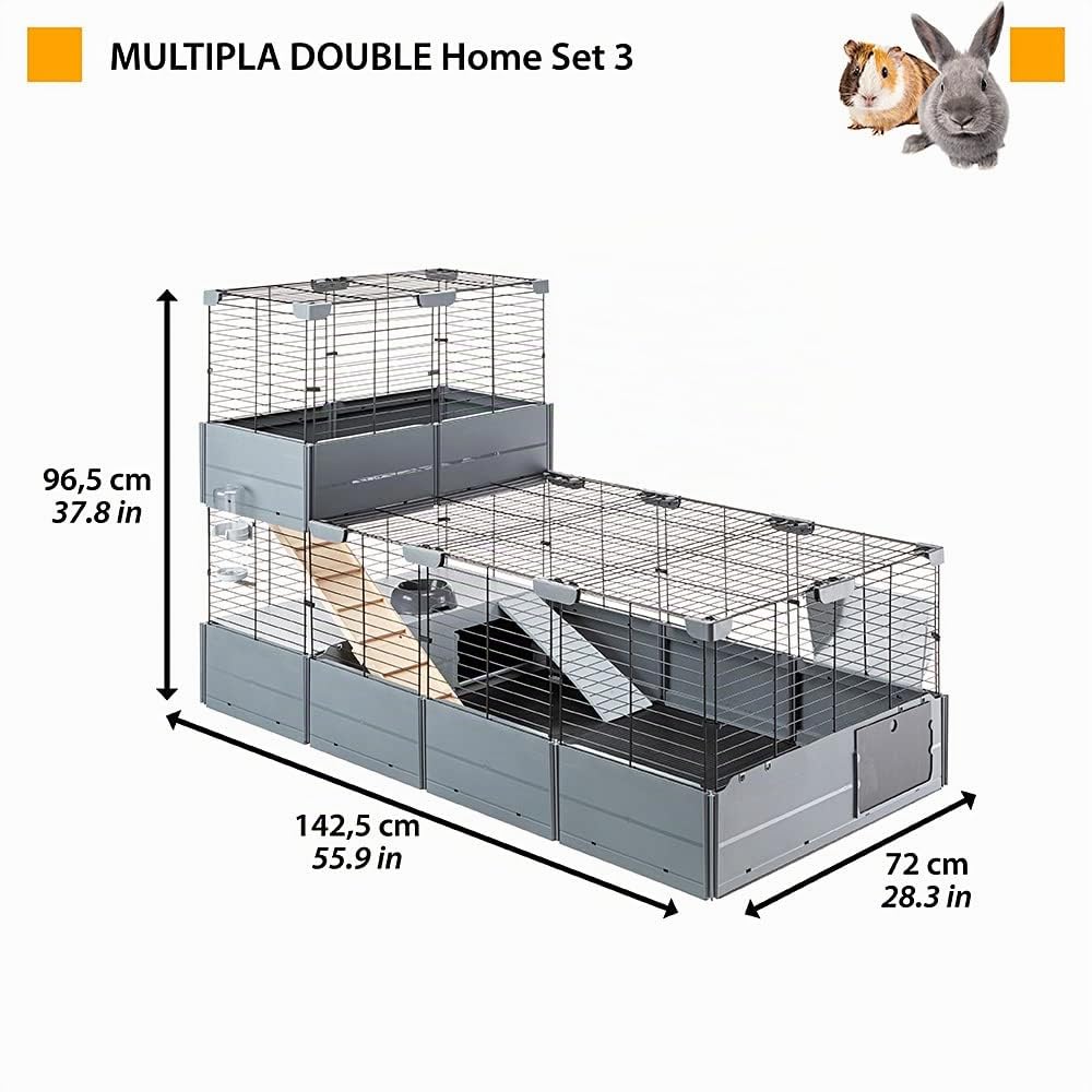 ferplast-multipla-double-zweist-ckiger-kaninchen-meerschweinchenk-fig-107-5-x-72 image 4