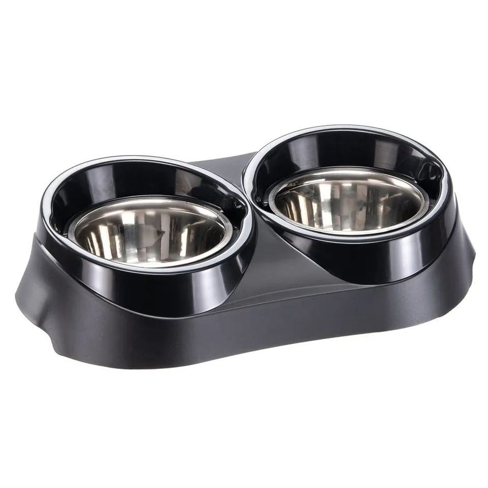 ferplast-duo-feed-doppelnapf-mit-2-edelstahlschalen-1-7-liter image 1