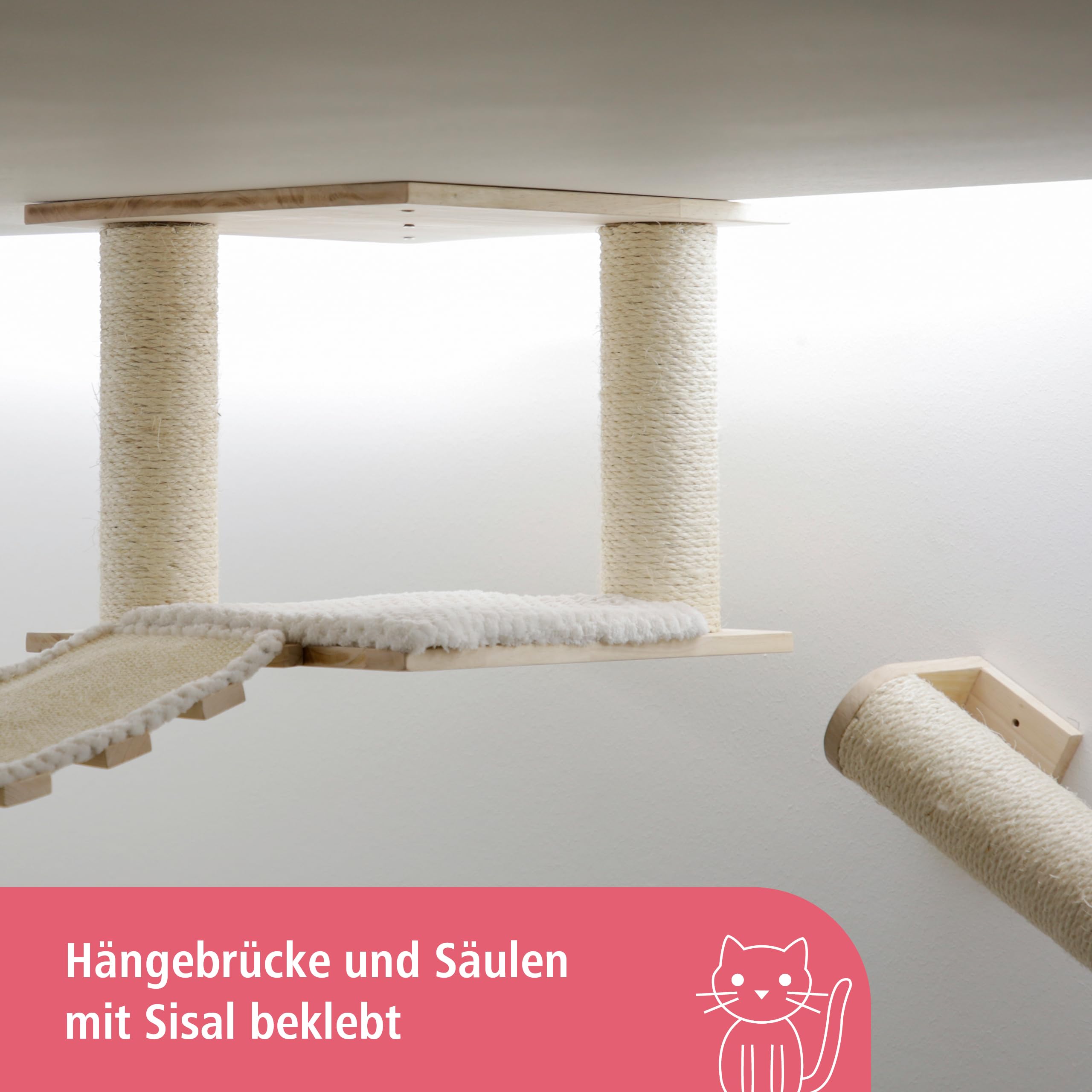 kerbl-pet-katzenspielplatz-top-xl-kletterwand-holz-natur-wei-7-teilig-bis-5-kg image 3
