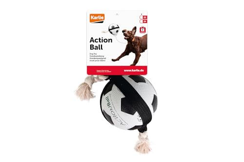 karlie-action-fu-ball-hundespielzeug-gummi-schwarz-wei-40x12-5x12-5-cm image 8