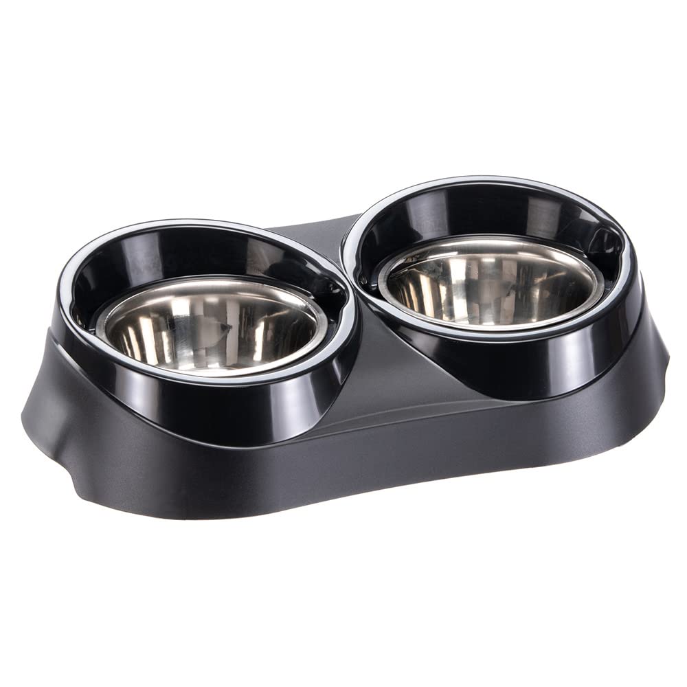 ferplast-duo-feed-doppelnapf-mit-2-edelstahlschalen-1-7-liter image 1