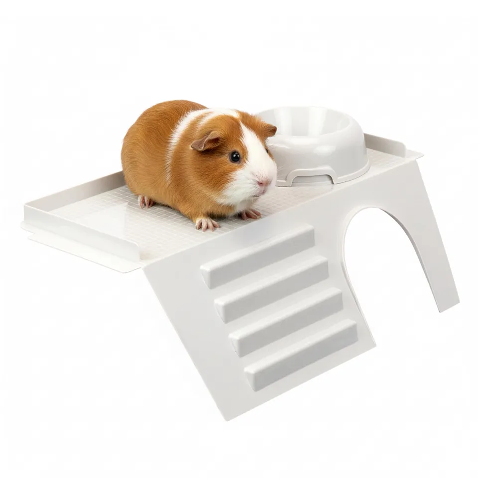 ferplast-madriguera-kleintierhaus-mit-treppe-und-napf-44-x-26-x-15-cm image 1