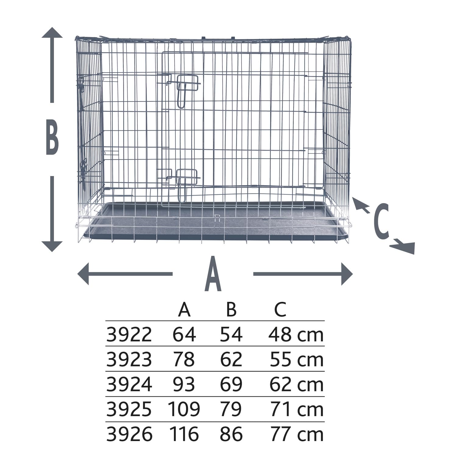 trixie-home-hundebox-3925-109x79x71-cm-faltbar-mit-2-t-ren-verzinkt image 5