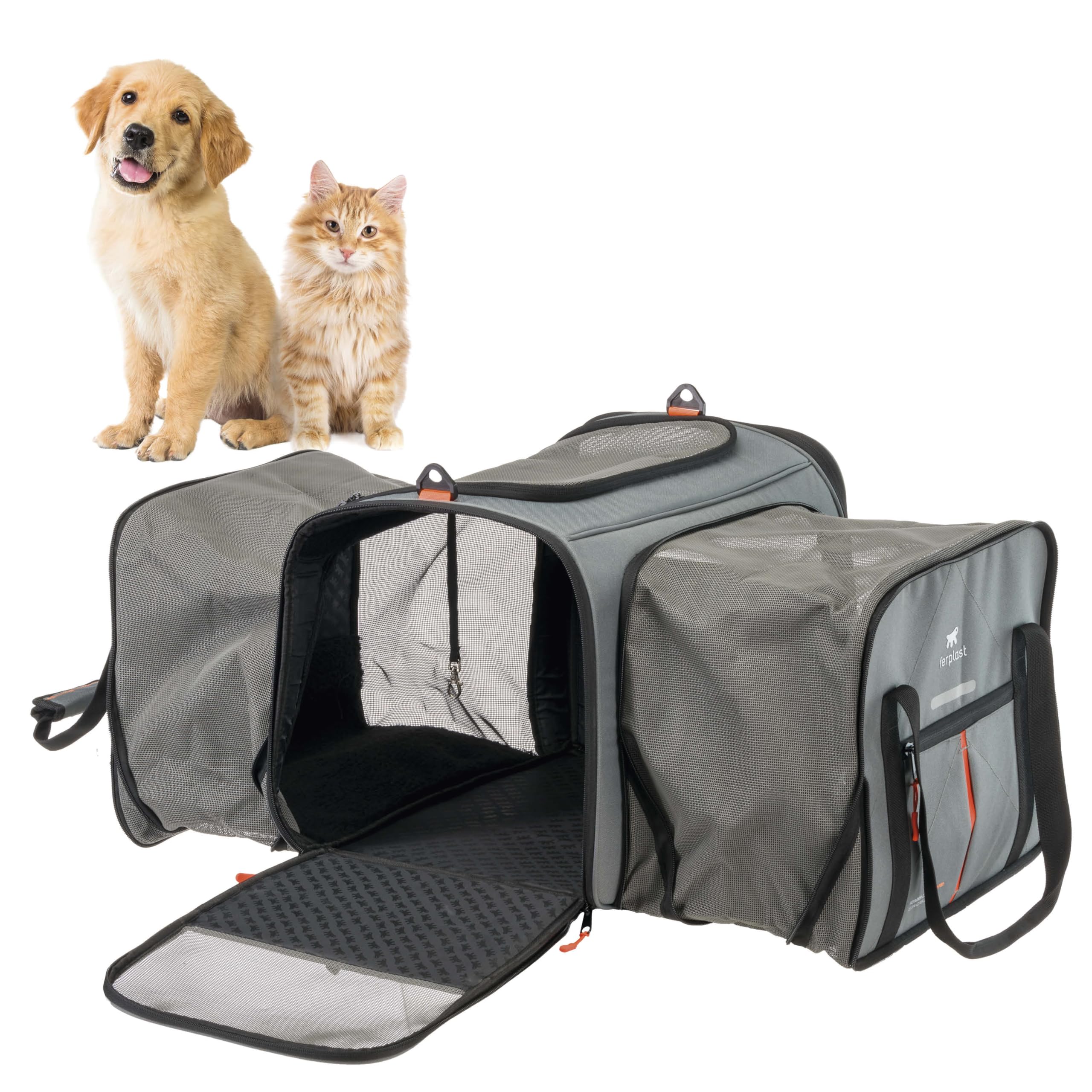 ferplast-voyager-carrier-pro-hundetasche-katzentasche-erweiterbar-bis-15-kg-49-x image 1