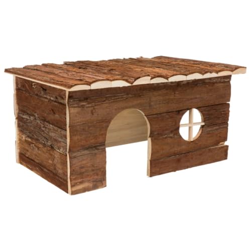 trixie-haus-jerrik-kleintierhaus-aus-rindenholz-40-x-20-x-23-cm-mit-dachterrasse image 5