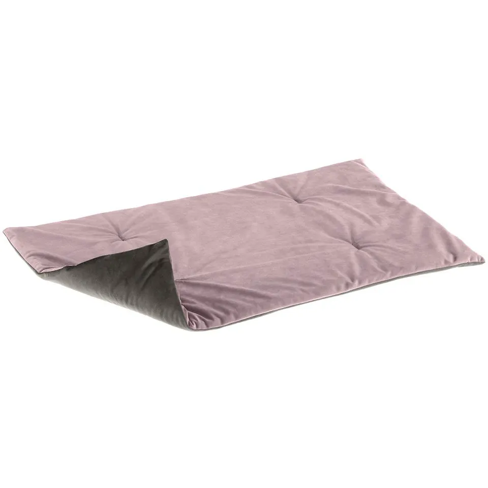 ferplast-baron-65-double-face-hundedecke-katze-65-x-40-cm-rosa-samt-waschbar image 1