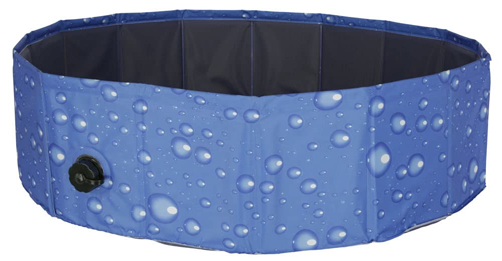 kerbl-pet-hundepool-bubble-blau-120-x-30-cm-kratzfestes-pvc image 1