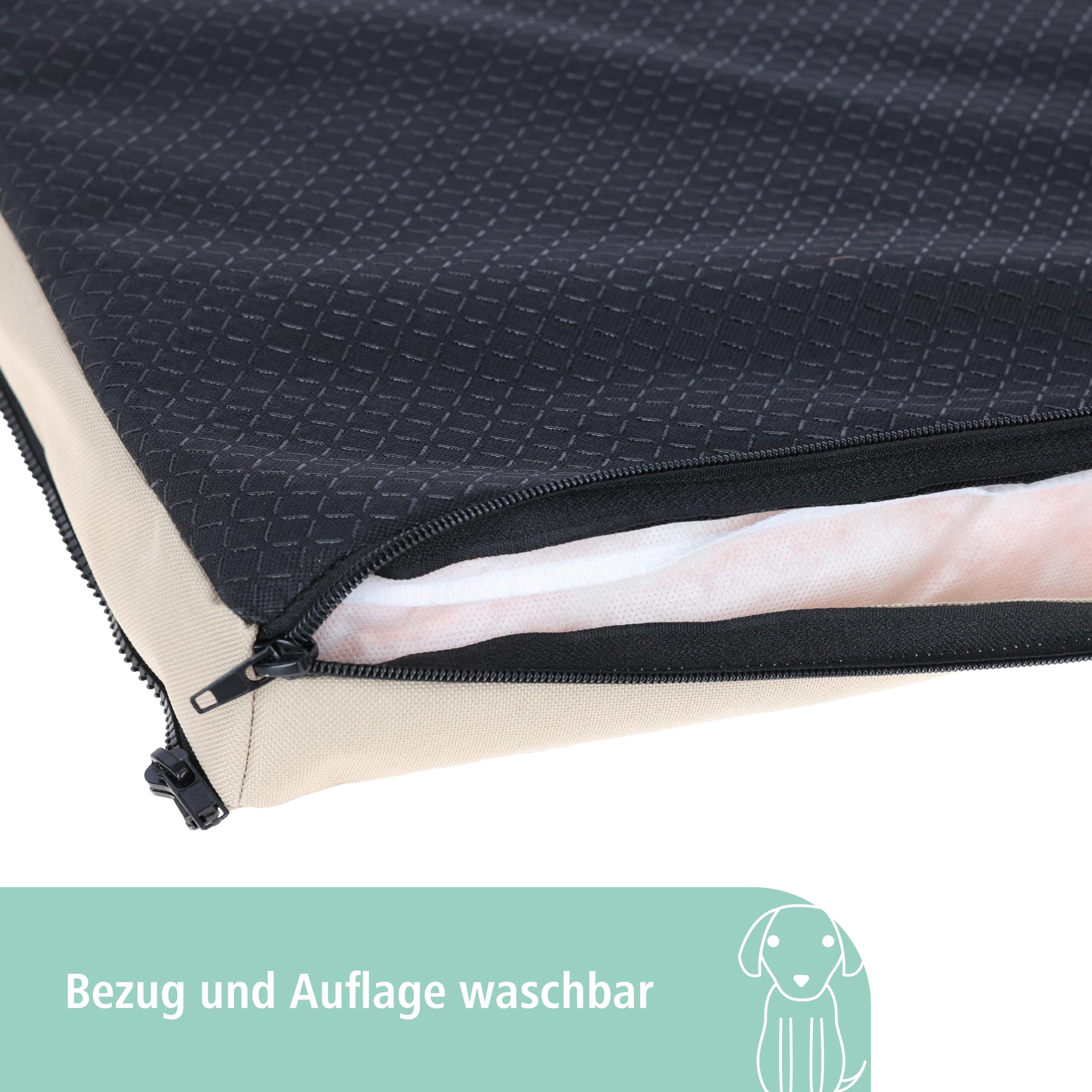 kerbl-pet-multifunktionsmatratze-120-x-72-x-7-cm-beige-braun-hundematratze-memor image 5