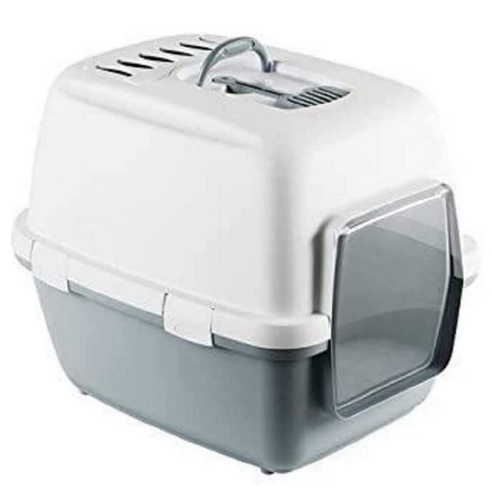 kerbl-katzentoilette-cathy-comfort-haubentoilette-58-x-45-x-48-cm-blau-wei image 1