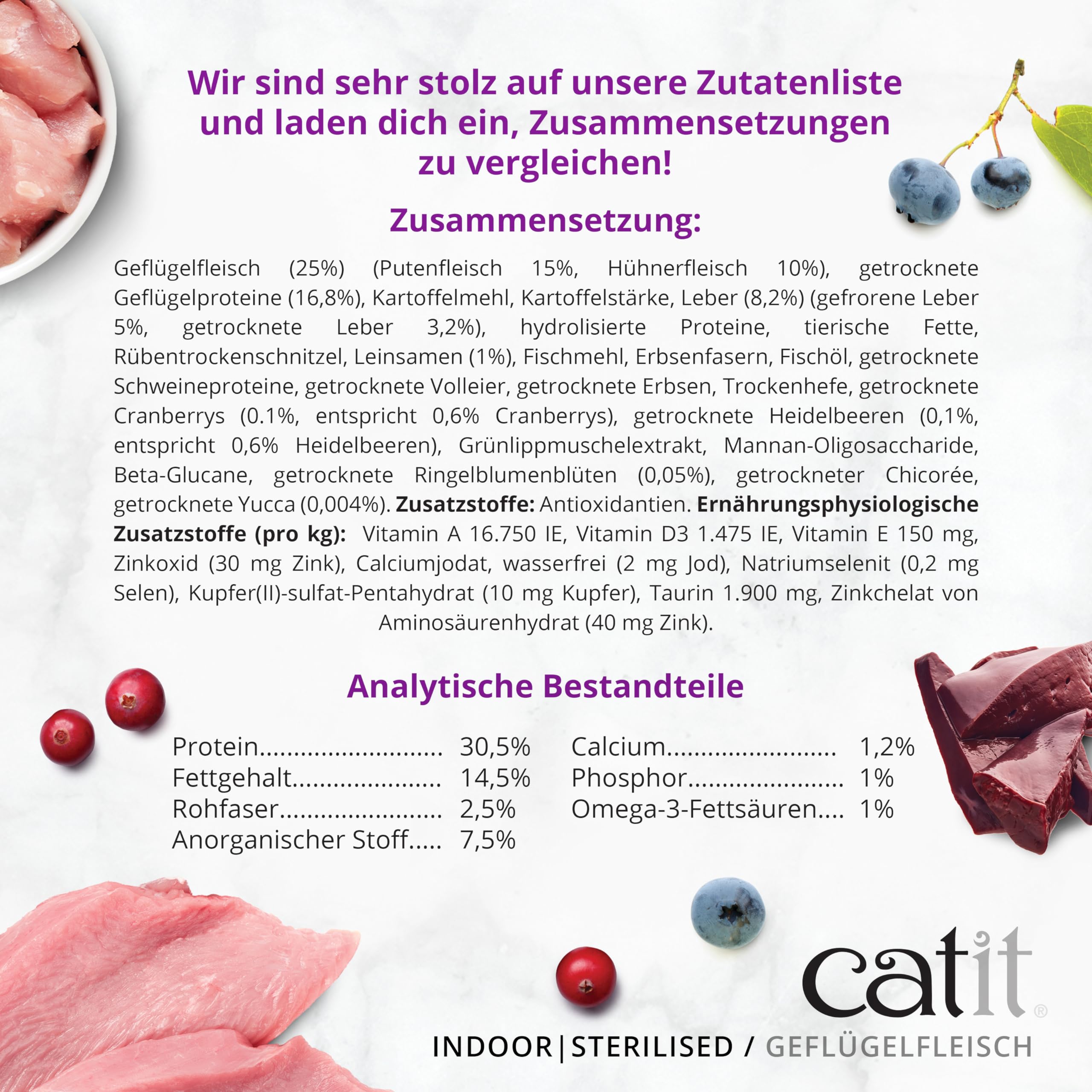 catit-recipes-premium-trockenfutter-gefl-gel-f-r-sterilisierte-hauskatzen-2kg image 5