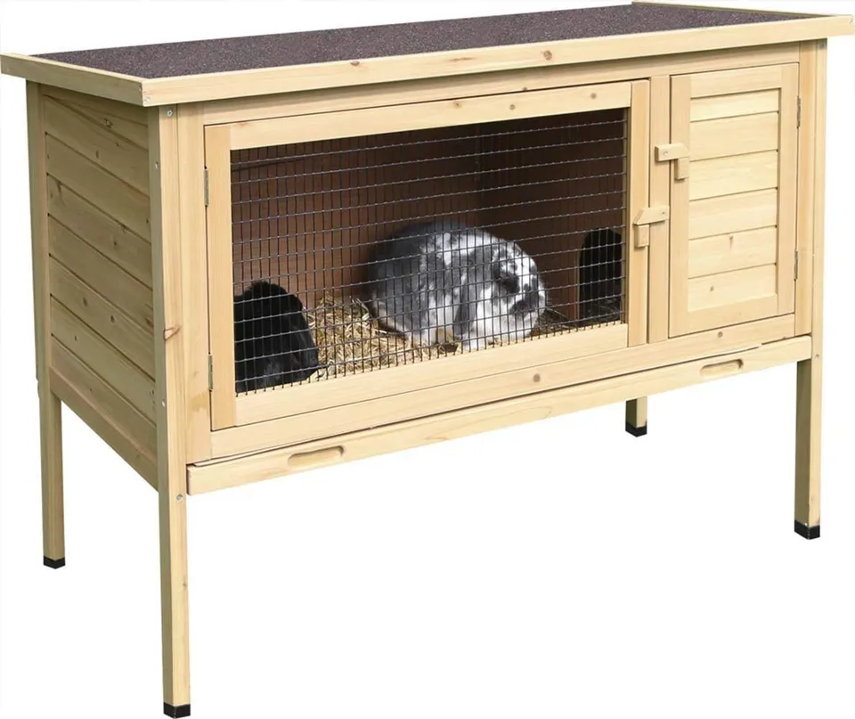 kerbl-nagerstall-buddy-wei-116-x-52-x-50-cm-mit-bitumendach image 1