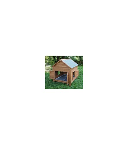 kerbl-kleintierstall-f-r-h-hner-oder-kaninchen-105-x-100-x-108-cm-holz-mit-bitum image 6
