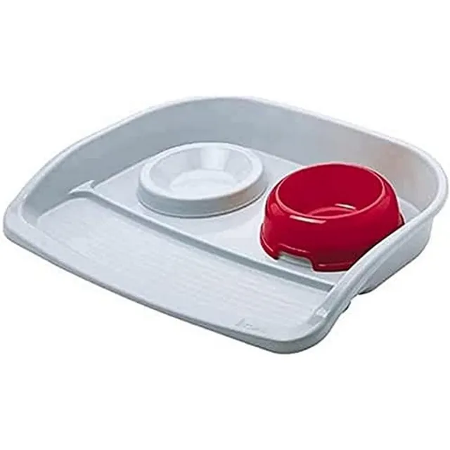 ferplast-lindo-double-diner-futternapf-unterlage-45-x-34-x-7-cm-tablett-mit-halt image 1