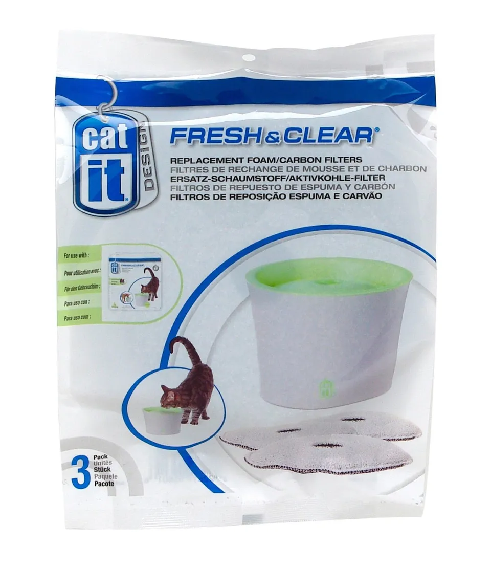 catit-ersatzreinigungsfilter-f-r-3l-trinkbrunnen-3er-pack image 1