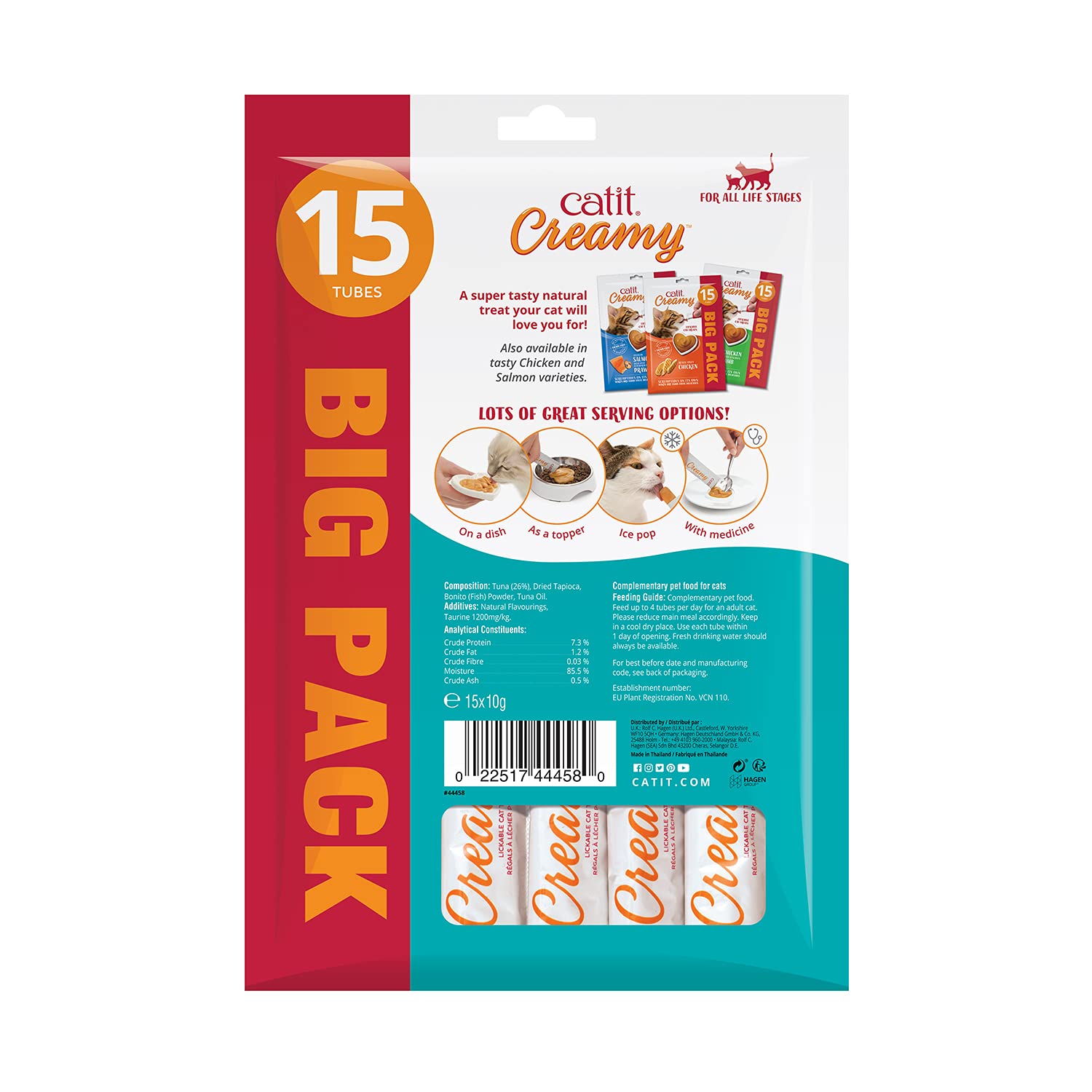 catit-creamy-leckpaste-thunfisch-f-r-katzen-15-x-10-g image 2