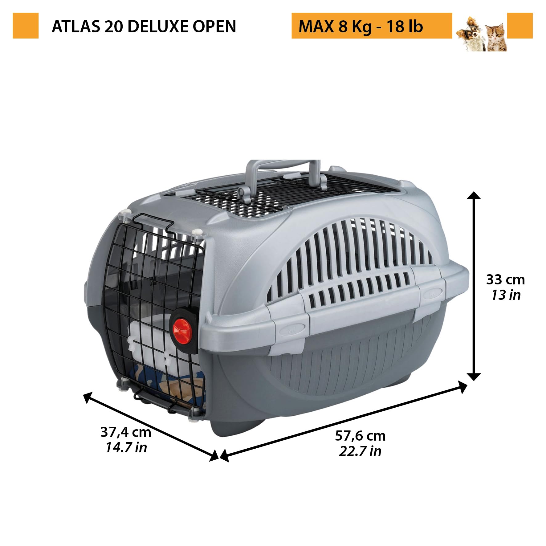 ferplast-atlas-deluxe-open-transportbox-mit-zu-ffnendem-dach image 3