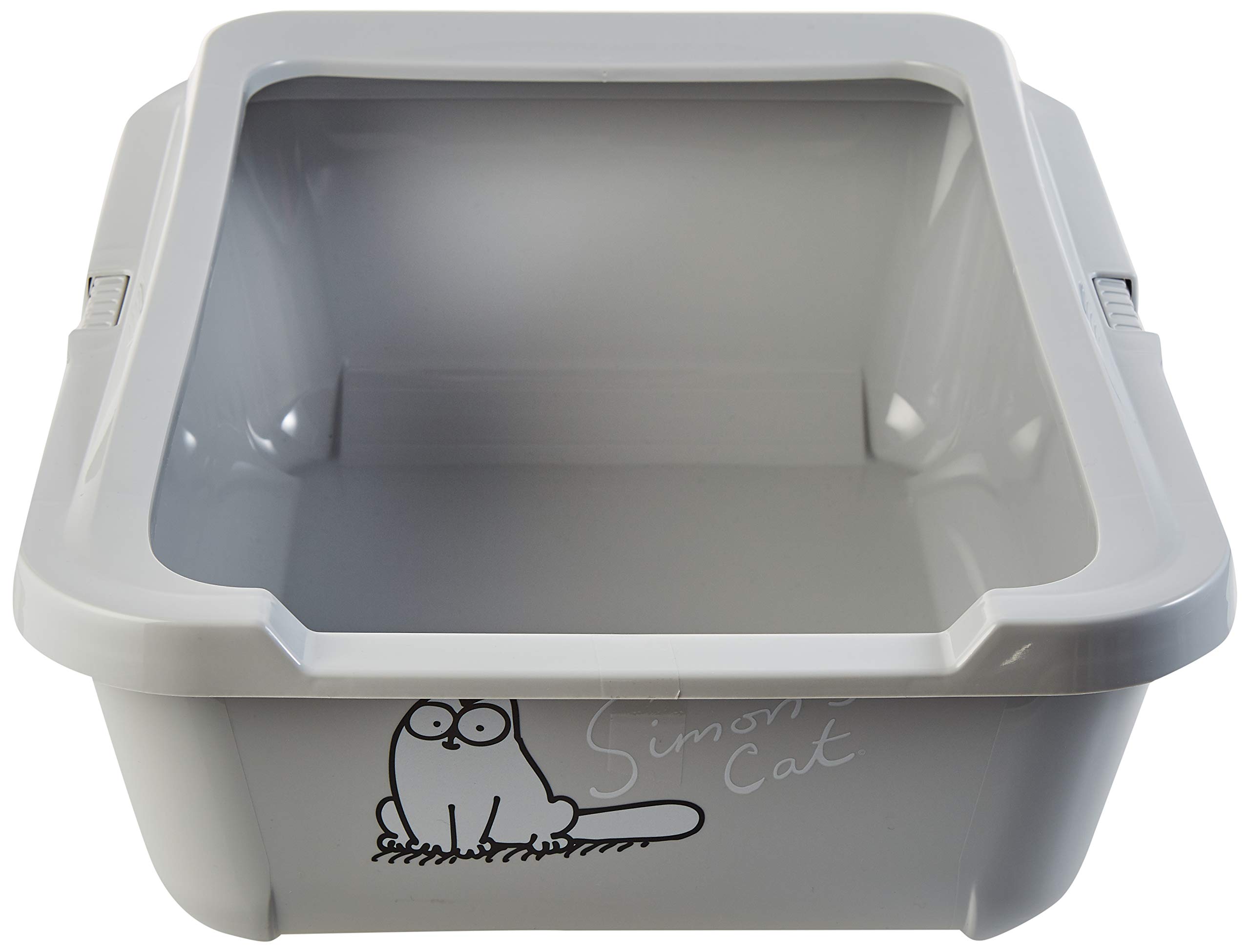 karlie-simon-s-cat-katzentoilette-mit-rand-43x32x16-cm-grau image 4